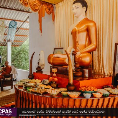 Pre-Poya program held on the occasion of Poson Poya.